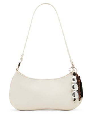 Sabine Pebbled and Tassled Small Shoulder Handbag