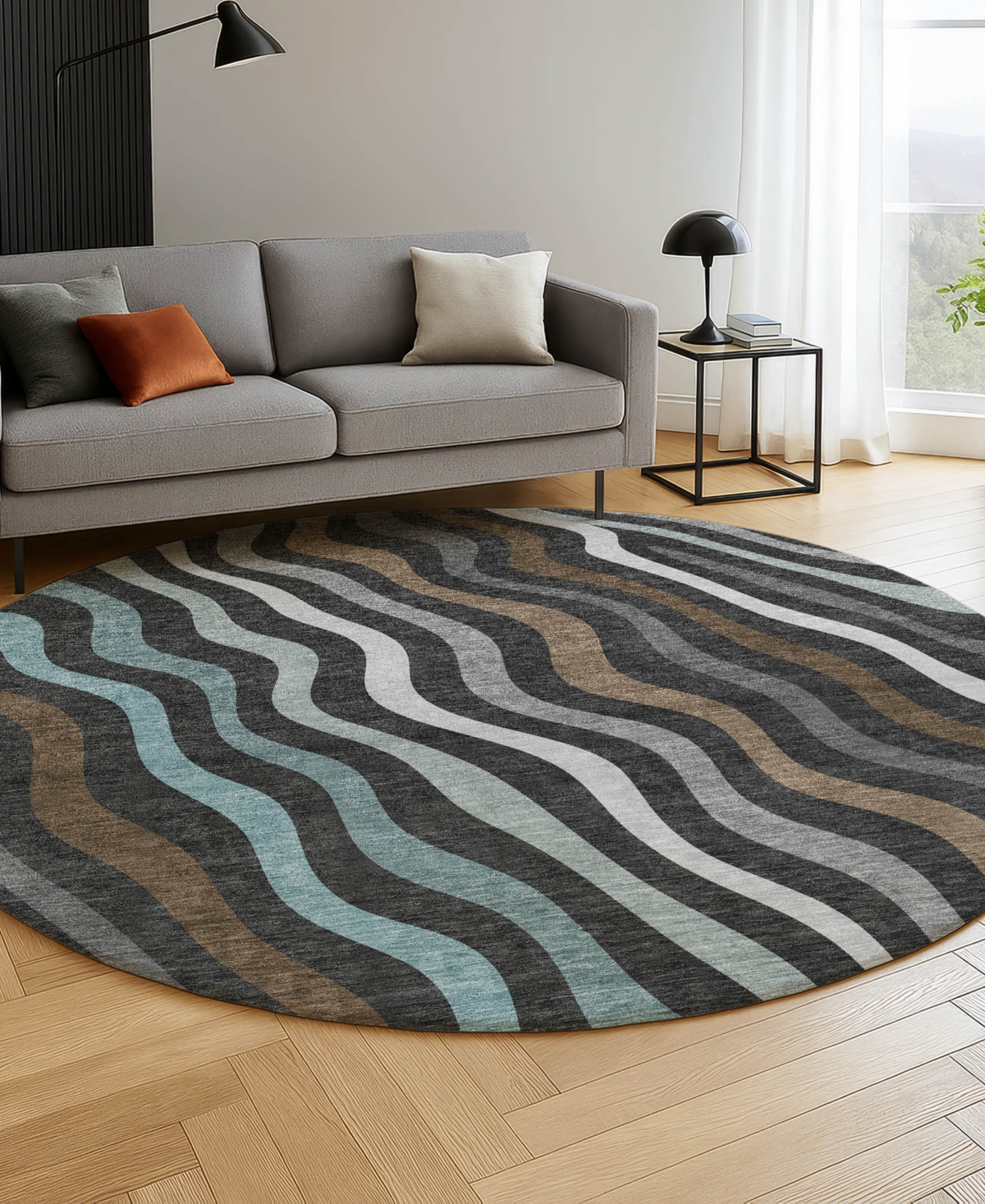 Dalyn Kenner KN4 8'x8' Round Area Rug