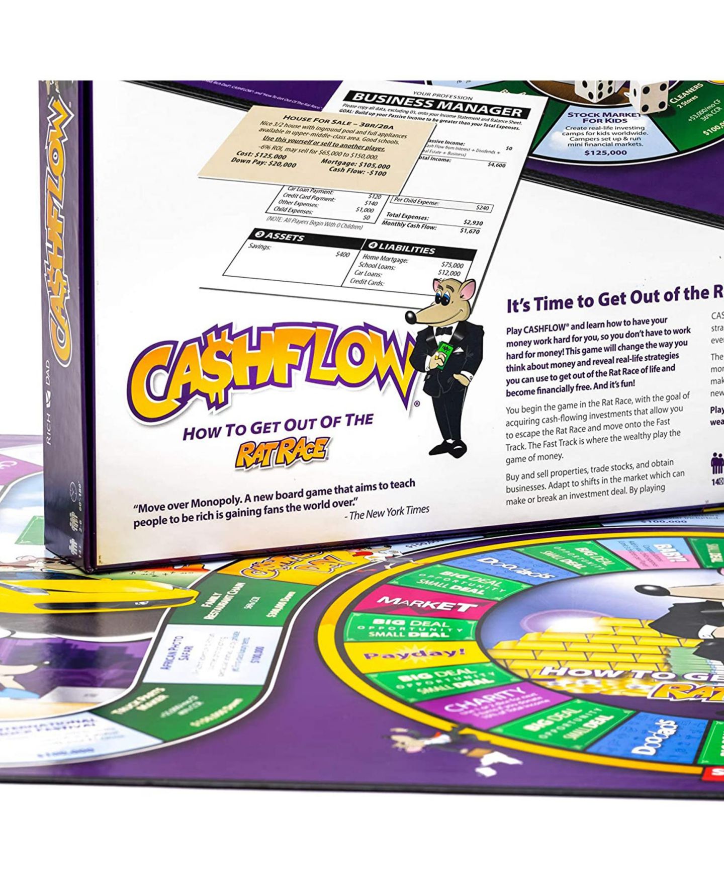 Детская настольная игра Rich Dad Cashflow Strategic Investing Educational Board Game, Ages 14+ — фото 12
