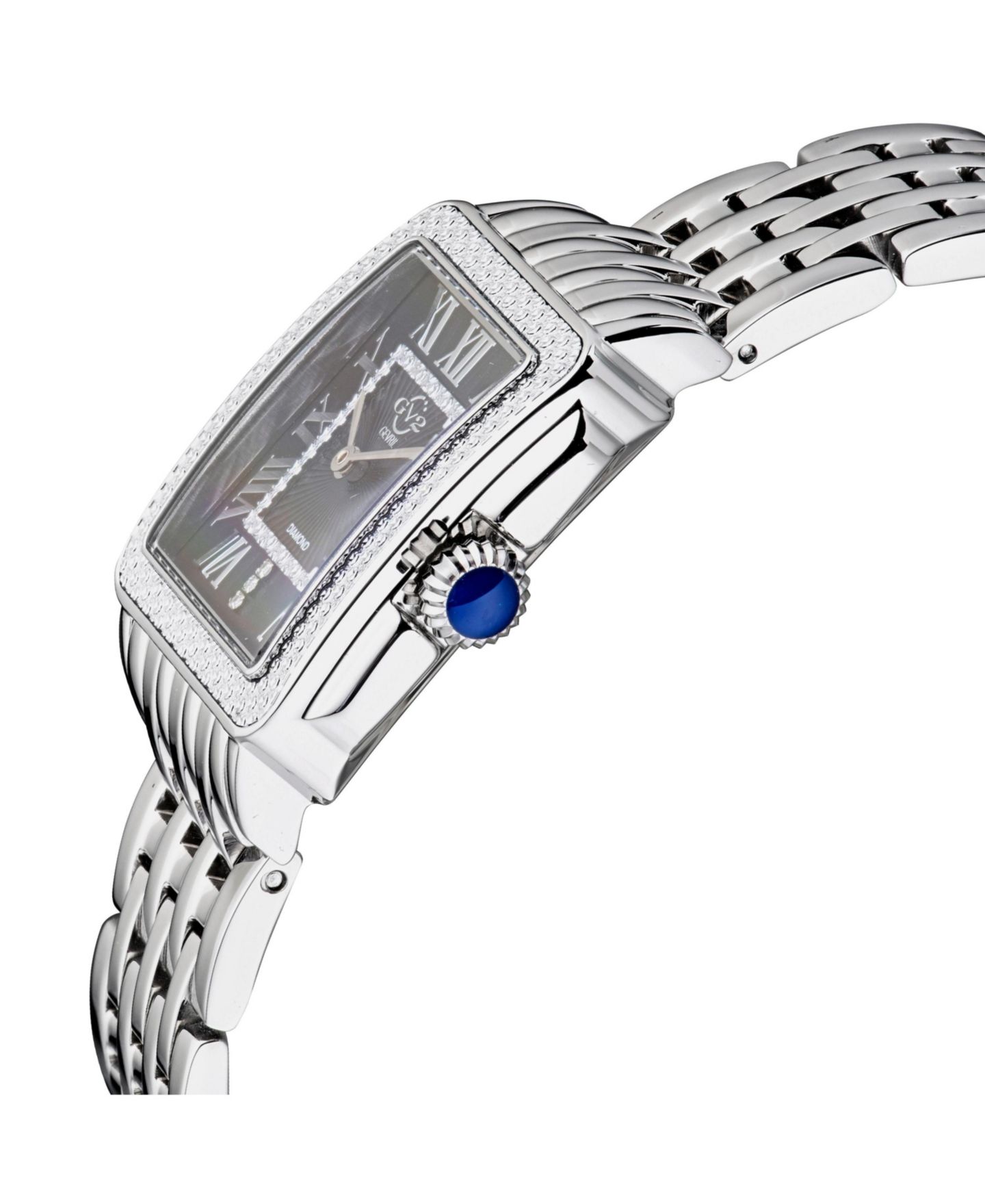 Женские часы GV2 by Gevril Padova Swiss Quartz Diamond Silver Stainless Steel Bracelet Watch — фото 3