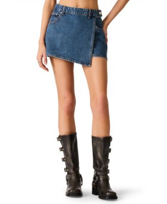 Steve Madden Womens Brightin Mini Skort - Blue Heather $69