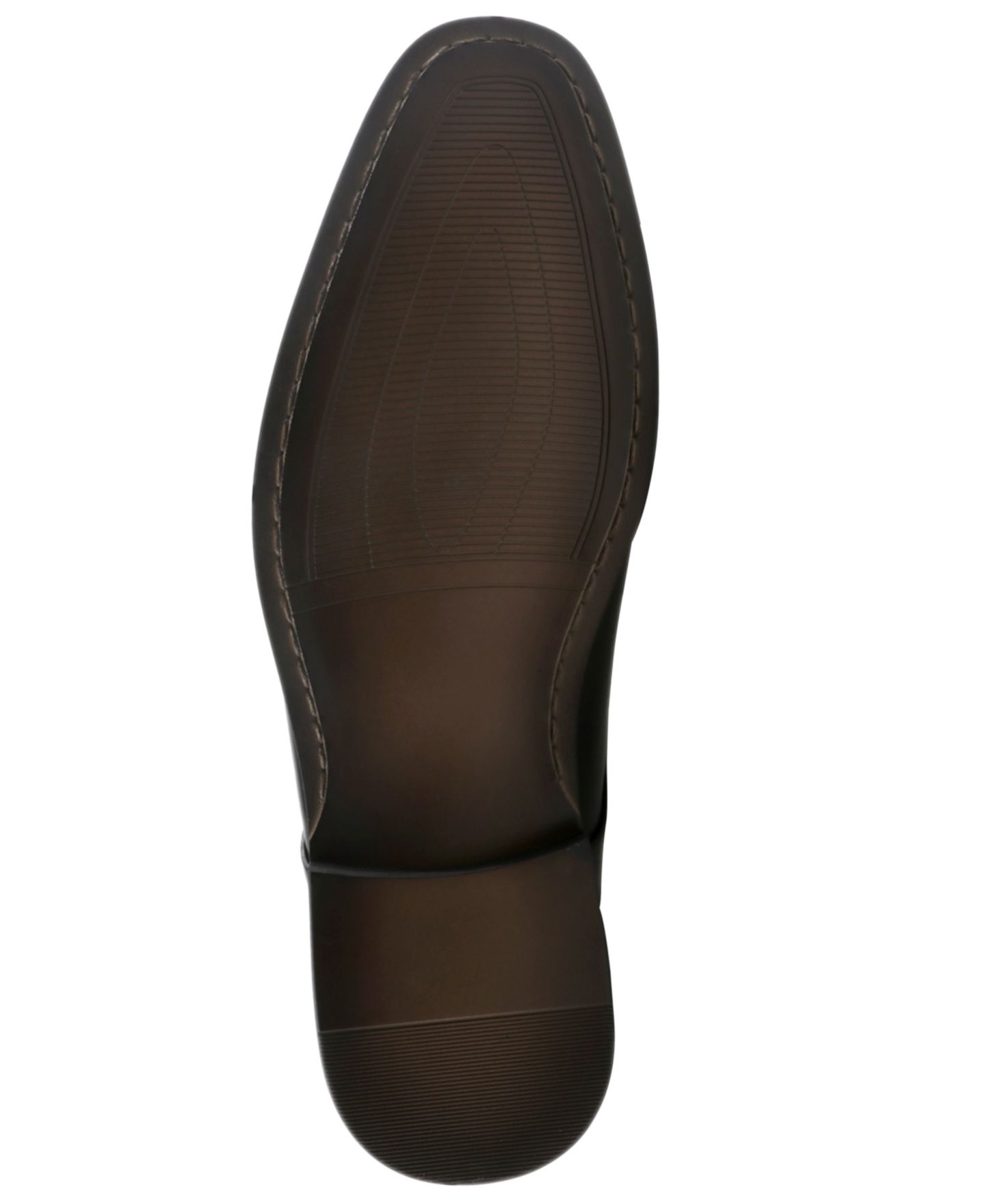 Мужские туфли Alfani Genuine Leather Cap-Toe Dress Shoes, цвет: Чёрный кожаный — фото 5