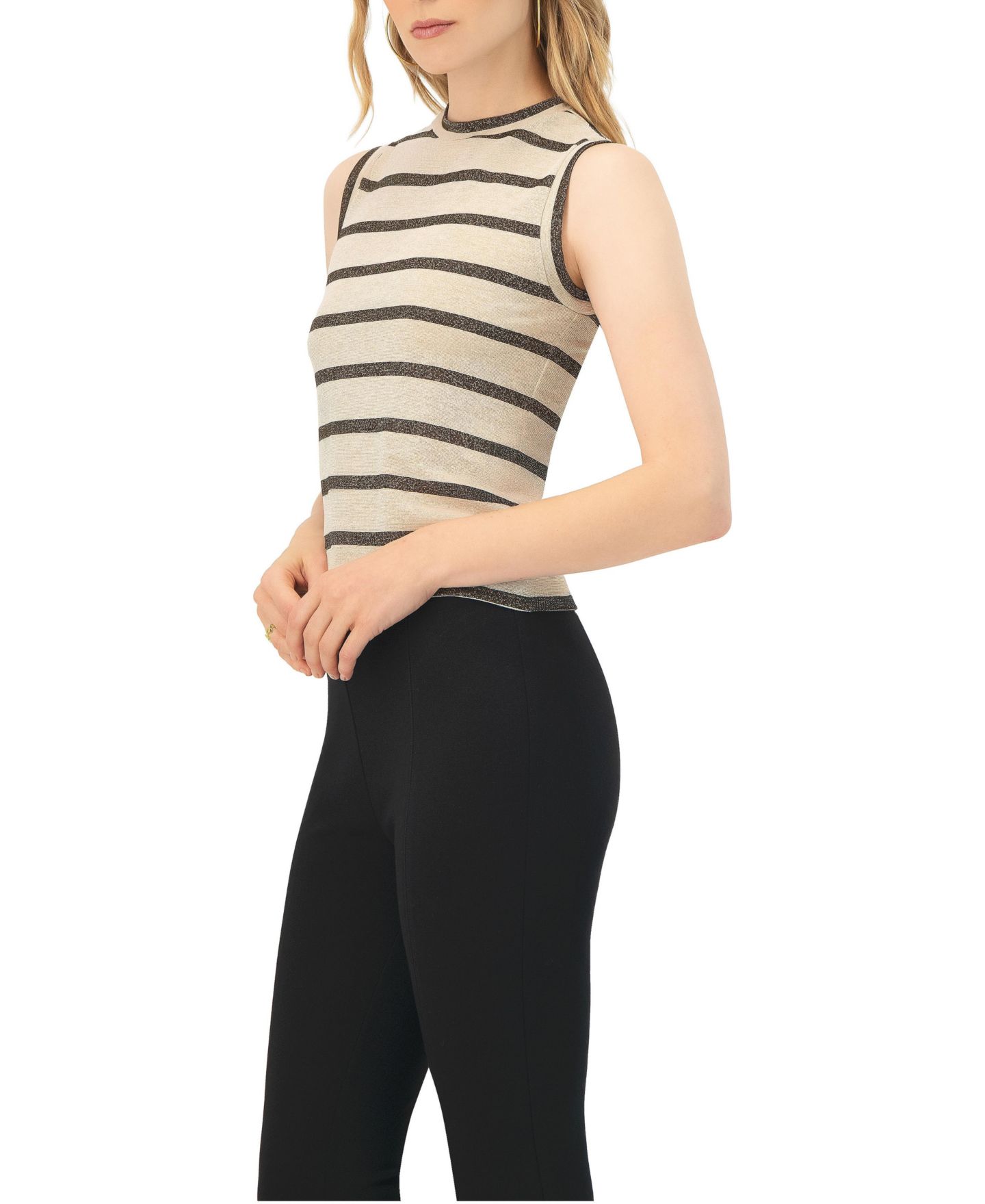 Женская блузка Ivonne Striped Round Neck — фото 3