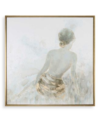 Gold Highlights Hand Painted 50" Canvas Wall Art