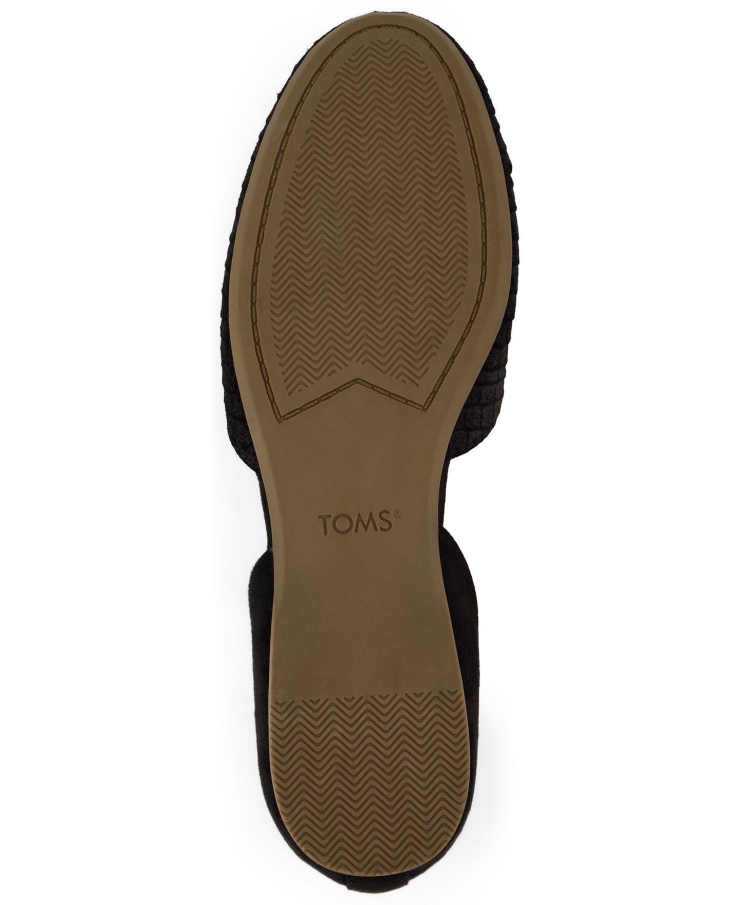 Женские балетки Toms Gemma д'Орсэ без застёжки, цвет: Чёрный замшевый — фото 5