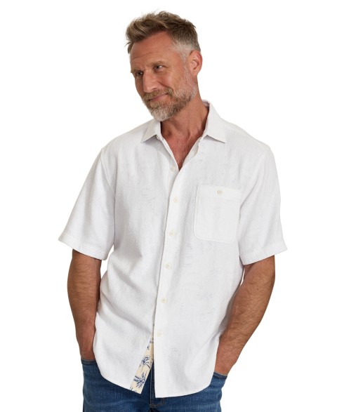 Мужские Tommy Bahama Men's Breeze Island Cuban Collar Short-Sleeve Shirt