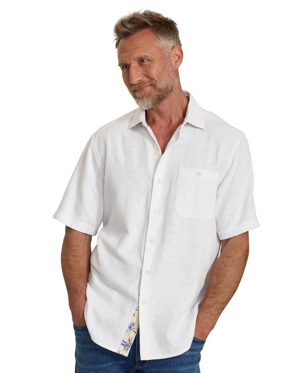 Мужские Tommy Bahama Men's Breeze Island Cuban Collar Short-Sleeve Shirt — фото 1