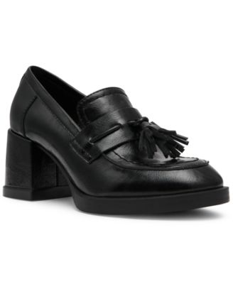 Women's Bettie Block Heel Tassel Loafer Pumps