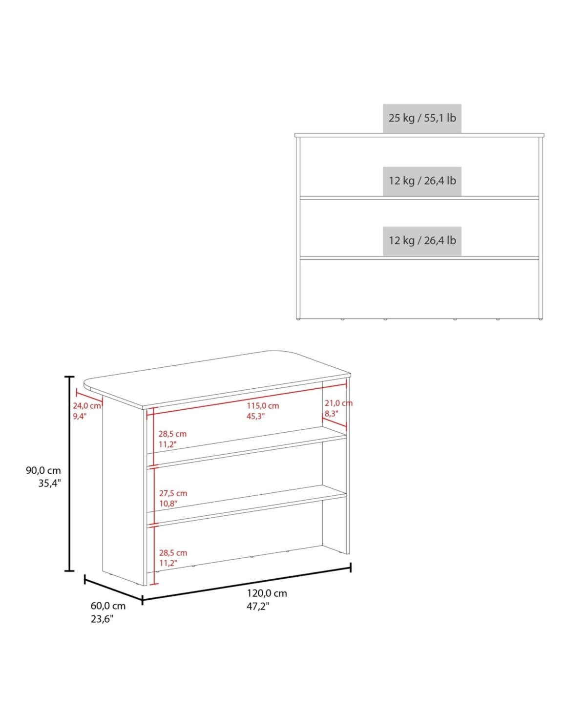 Fm Furniture Central kitchen island with modern design, ample storage space