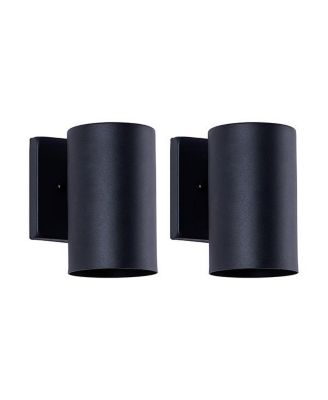 7 Inch Outdoor Wall Sconce 1 Light Exterior Wall Light Cylinder Fixture 7 H x 5 W Pack of 2