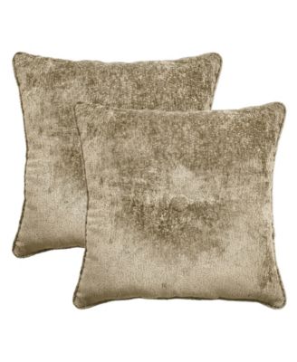 Delmonico Chenille 2-Pack Decorative Pillows, 20" x 20"