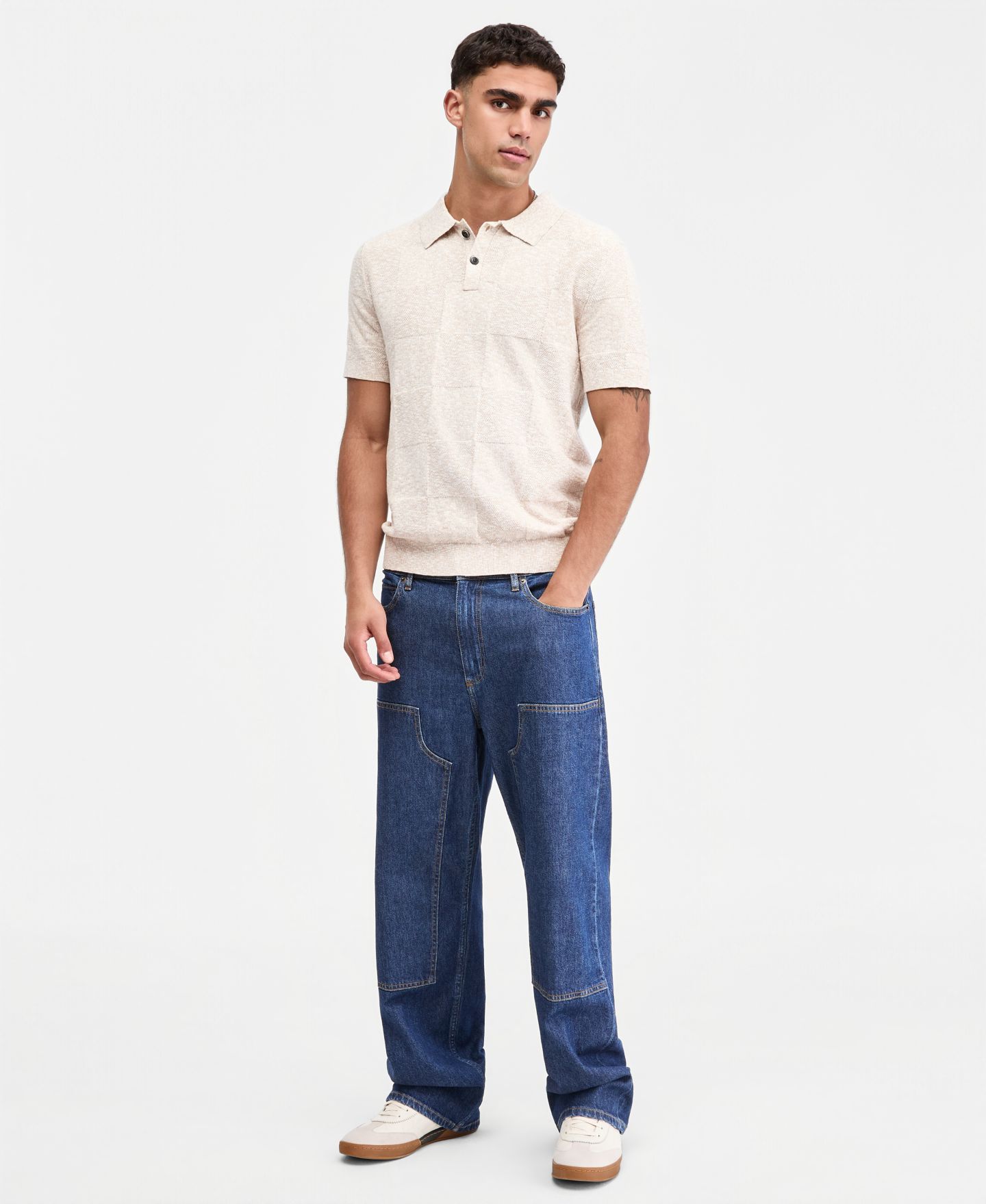 Мужские джинсы Sun + Stone Lagos Baggy-Fit, цвет: Варёный — фото 5