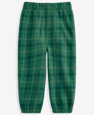 Baby Boys' 3M-24M Mix & Match Plaid Fleece Jogger Pants