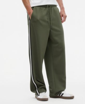 Men's Sport Mesh Striped Drawstring Pants