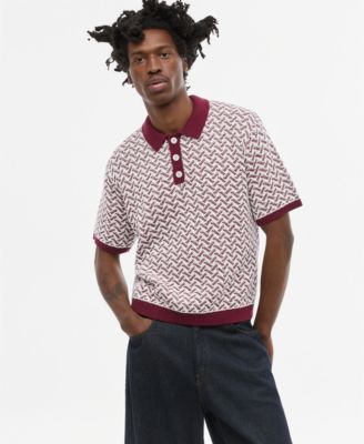 Men's Leo Short-Sleeve Polo Sweater