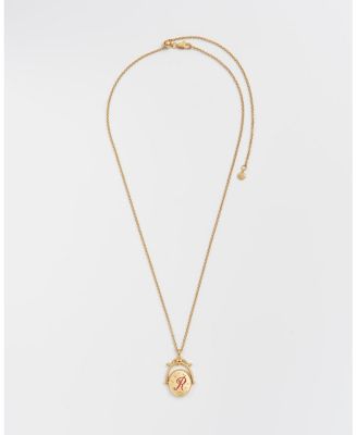 R Initial Spinner Chain Necklace