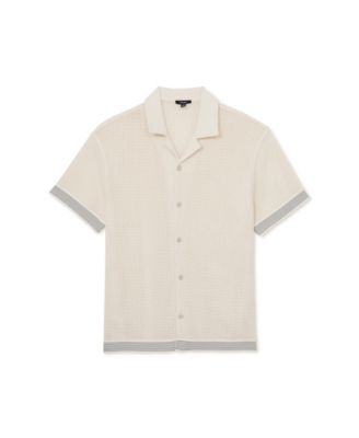 Men's Aliso Crochet Tape Cuban Shirt