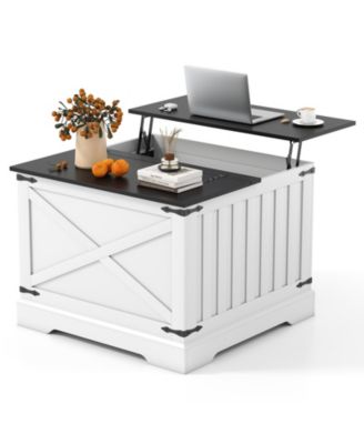 31.5'' Farmhouse Lift Top Coffee Table with Hidden Storage Compartment for Home