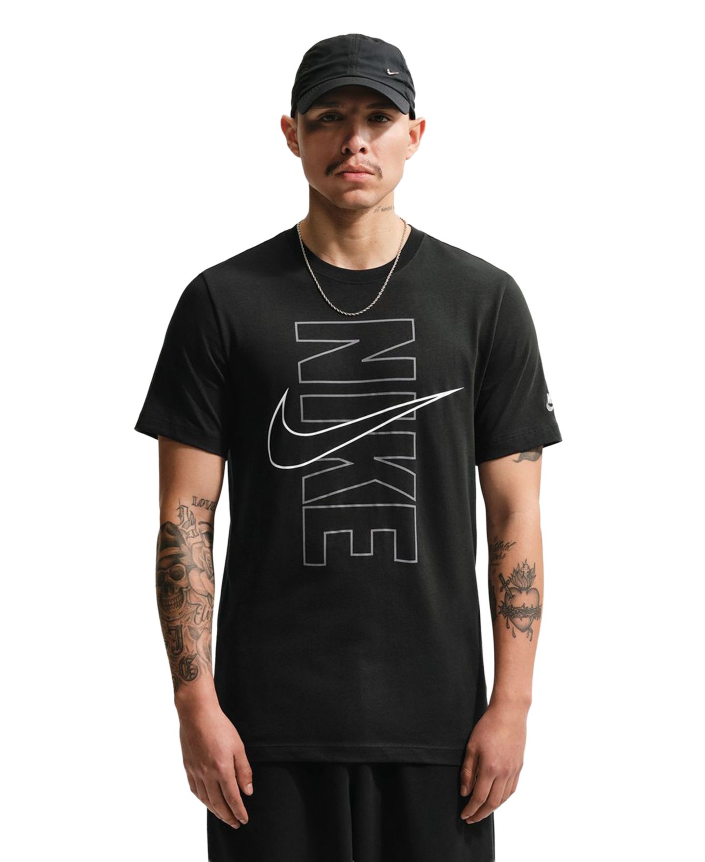 Мужская футболка Nike Sportswear Crewneck, цвет: Чёрный — фото 1