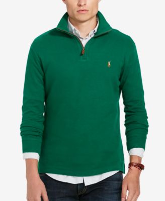 polo ralph lauren men's estate rib half zip sweater