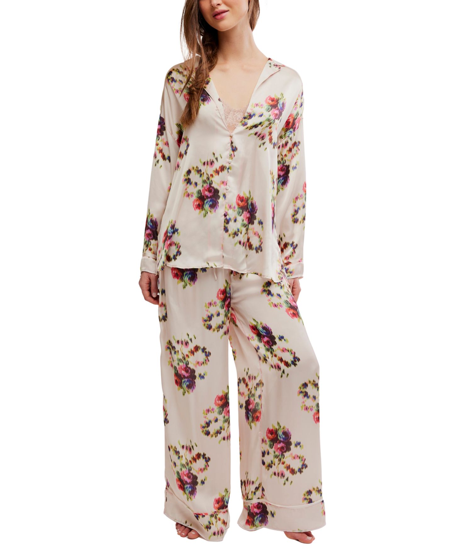 Пижамный комплект Days — Free People, цвет: Состаренная слоновая кость — фото 1