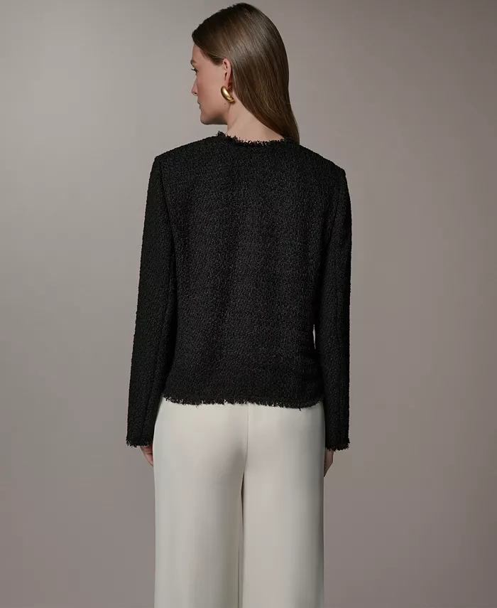 Petite Open-Front Long-Sleeve Jacket - thumbnail 5