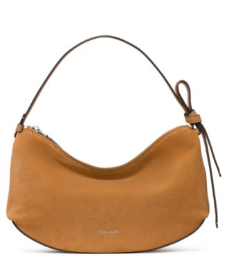 Loop Medium Suede Shoulder Handbag