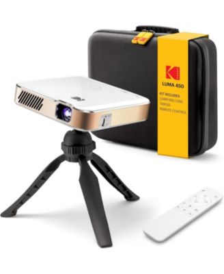 Luma 450 Smart Projector, Full HD Portable Pico Projector with Tripod, Remote and Carrying Case
