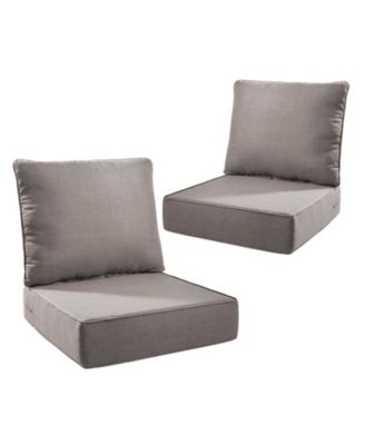 6" Thicken Outdoor Deep Seat Cushion Set for Outdoor Furniture, 2 Set