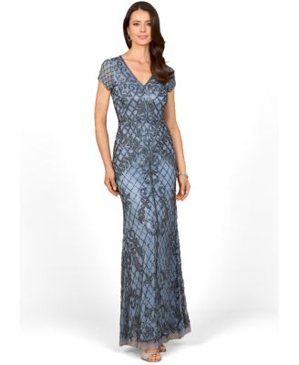 maxi blue dress women Galilea Crepe Draped Maxi Dress / Cornflower Blue | MESHKI