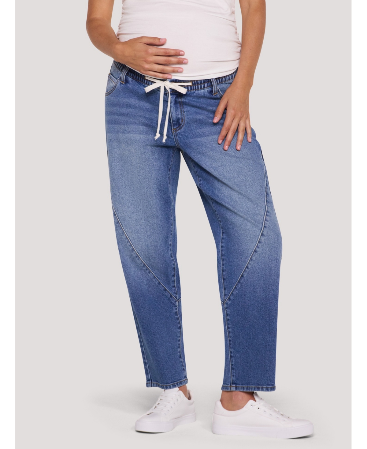 Motherhood Maternity Maternity Motherhood Drawstring Pull On Barrel Jean