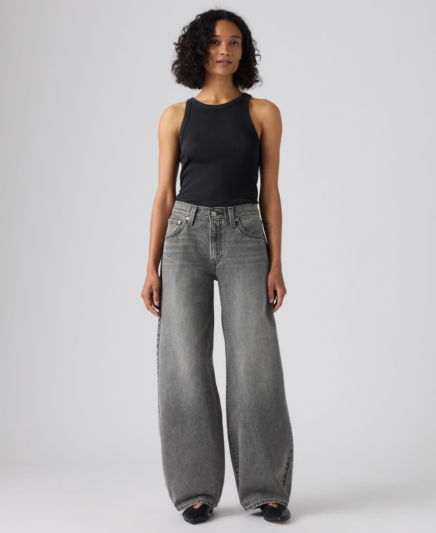 Женские джинсы Levi's Mid-Rise Middy Balloon, цвет: Disquiet Day — фото 2