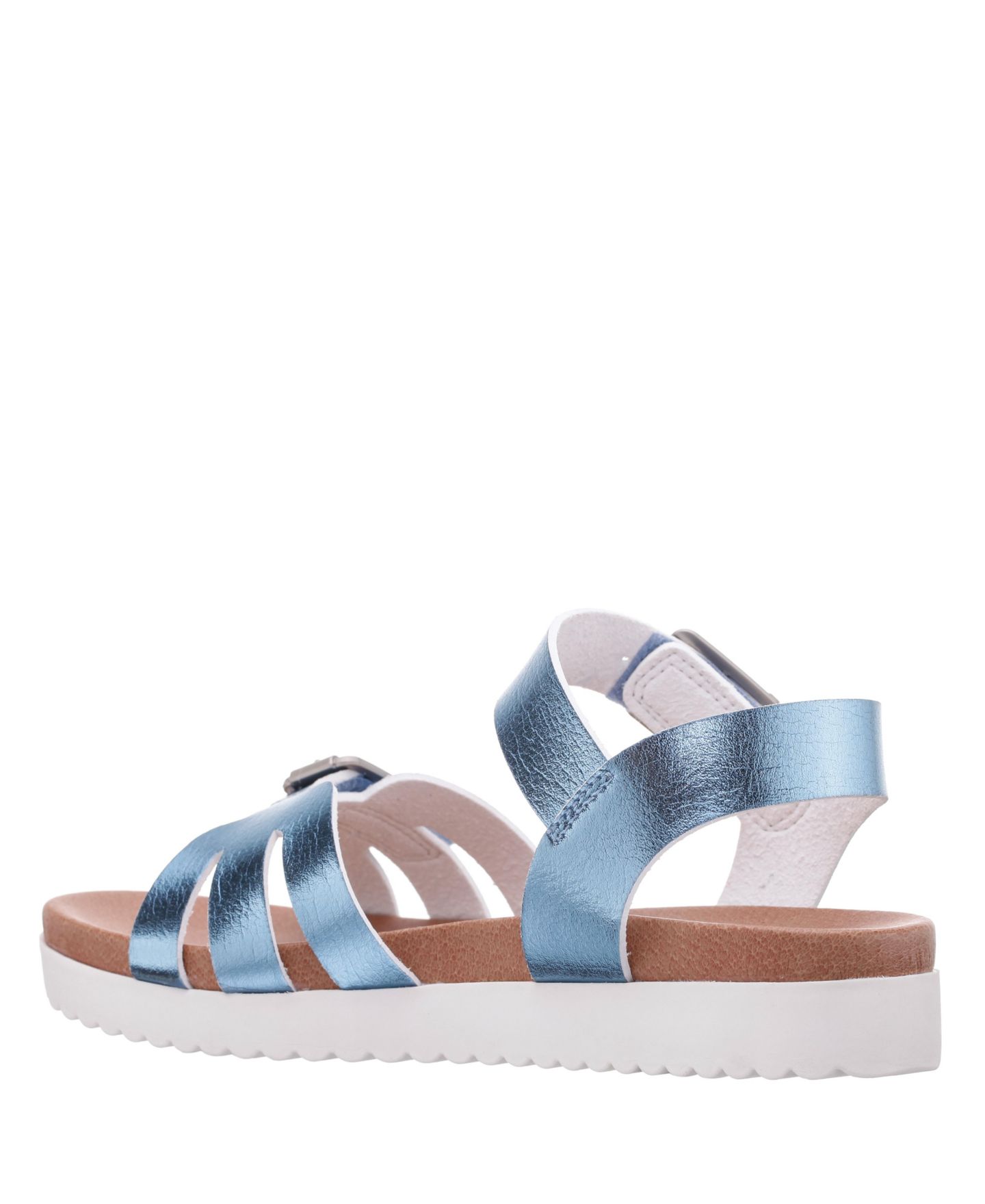 Сандалии Nina Lacey Metallic Adjustable strap Sandals для девочек, цвет: Синий — фото 8