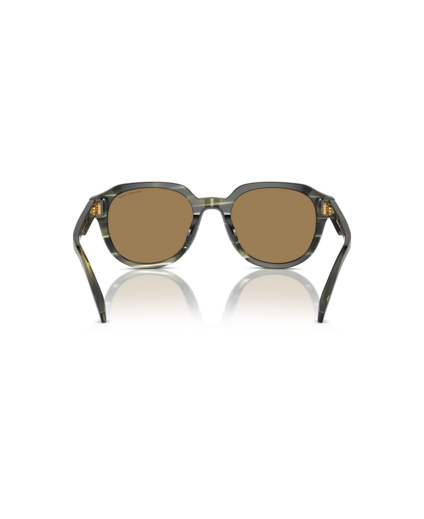Мужские солнцезащитные очки Michael Kors Round Sunglasses, Eger MK2216U, цвет: Оливковый — фото 4