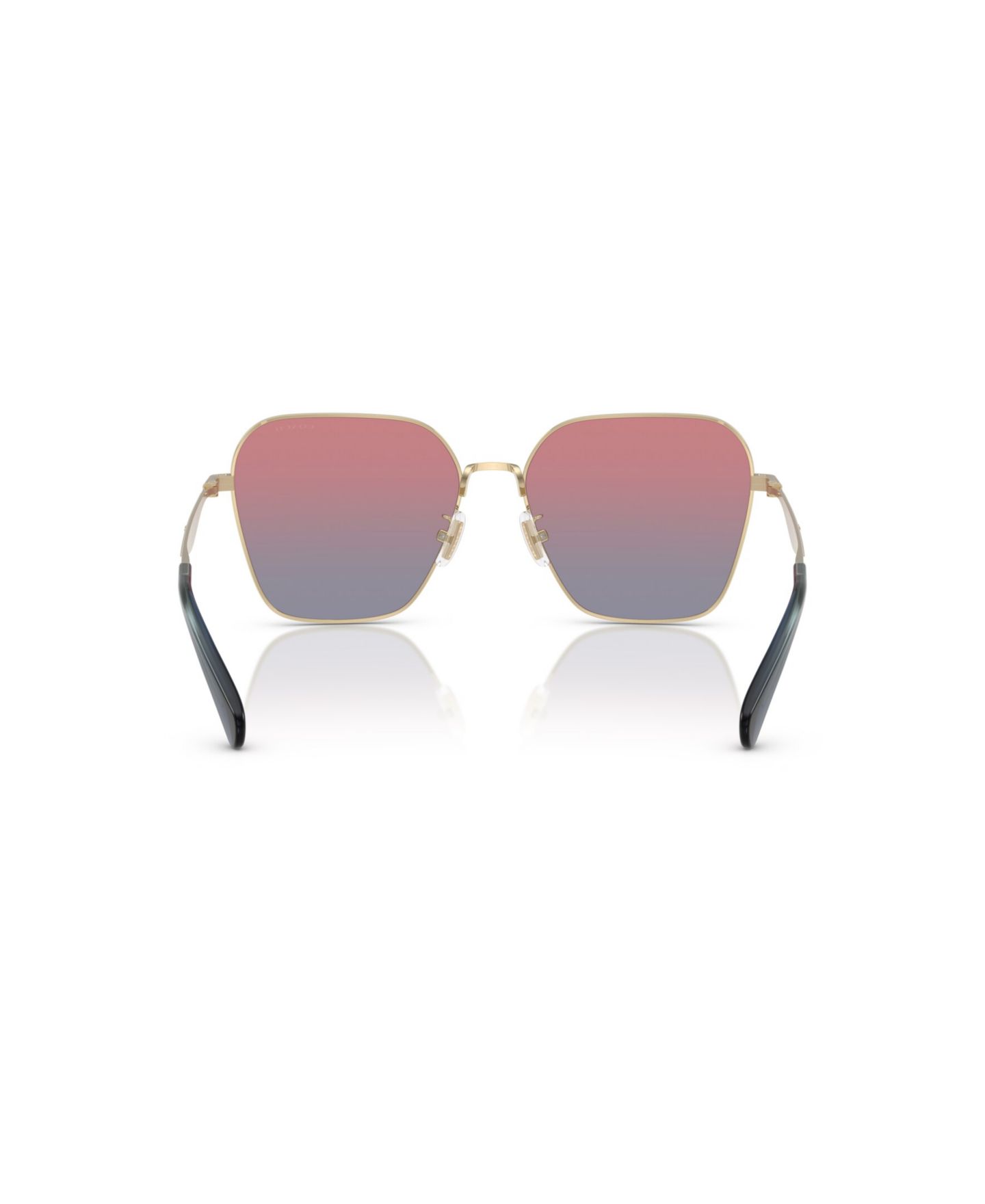Женские солнцезащитные очки COACH Geometric Sunglasses, CW189 HC7168, цвет: Блестящий светлый золотой — фото 4