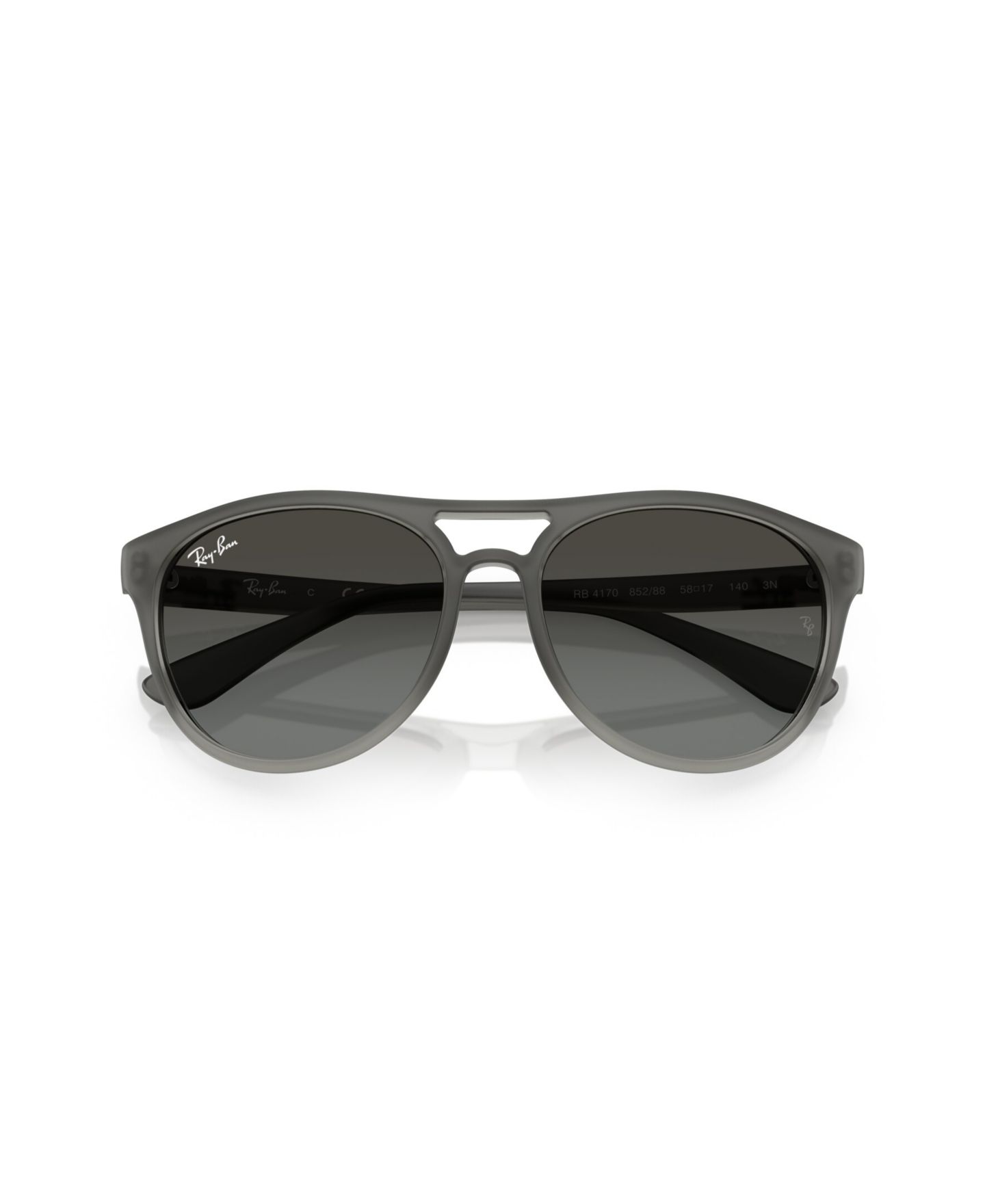 Мужские солнцезащитные очки Ray-Ban Gradient Lenses Sunglasses, Brad RB4170, цвет: Серый прозрачный серый — фото 5