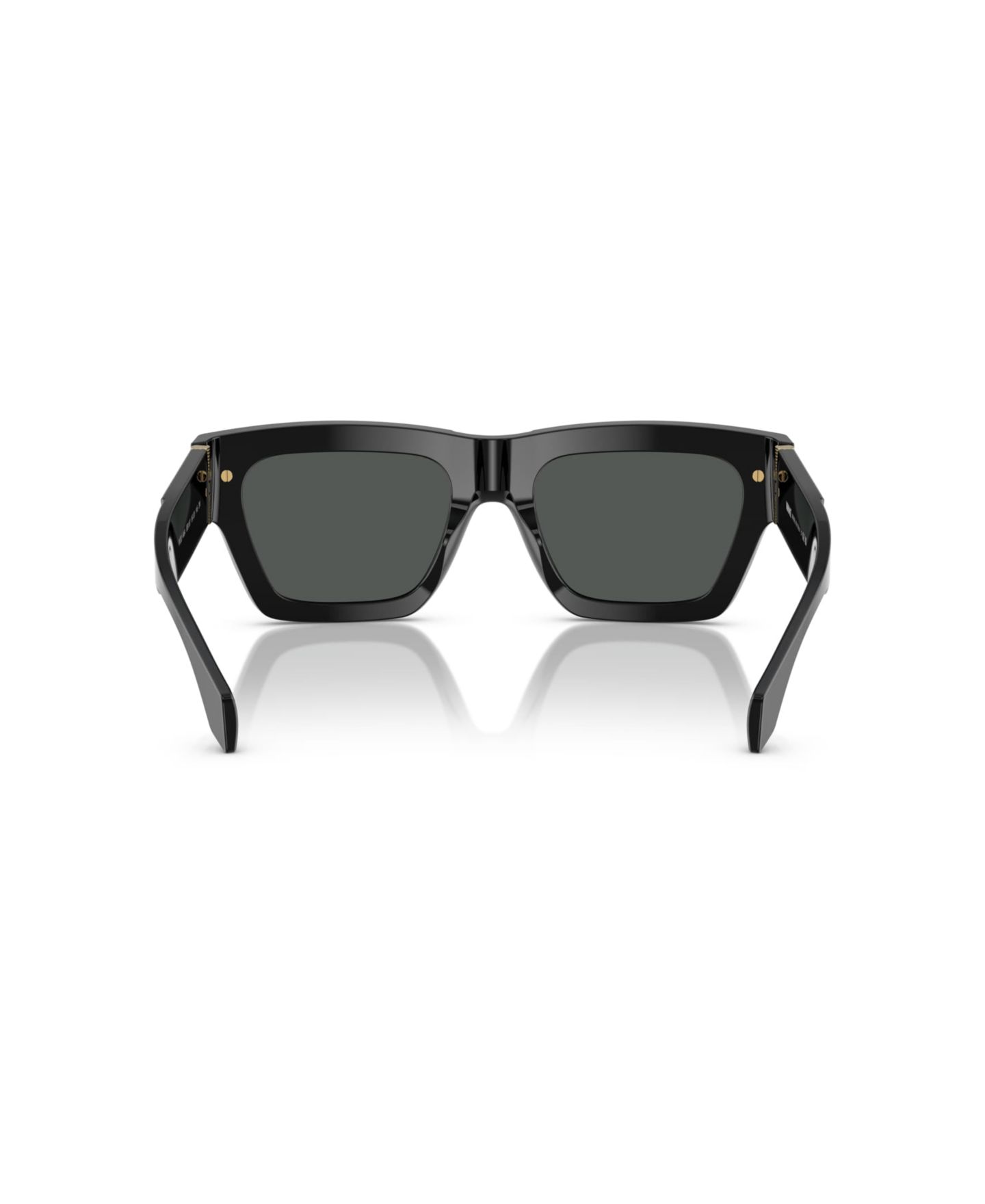 Мужские солнцезащитные очки Versace Rectangle Sunglasses, VE4464, цвет: Чёрный — фото 4