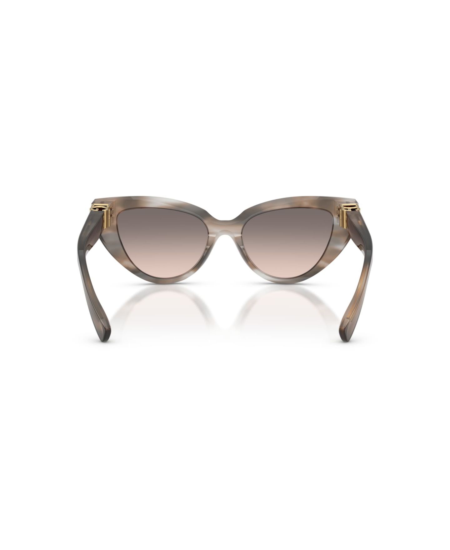 Женские солнцезащитные очки Dolce&Gabbana Cat Eye Sunglasses, DG4497, цвет: Полосатый серый — фото 4