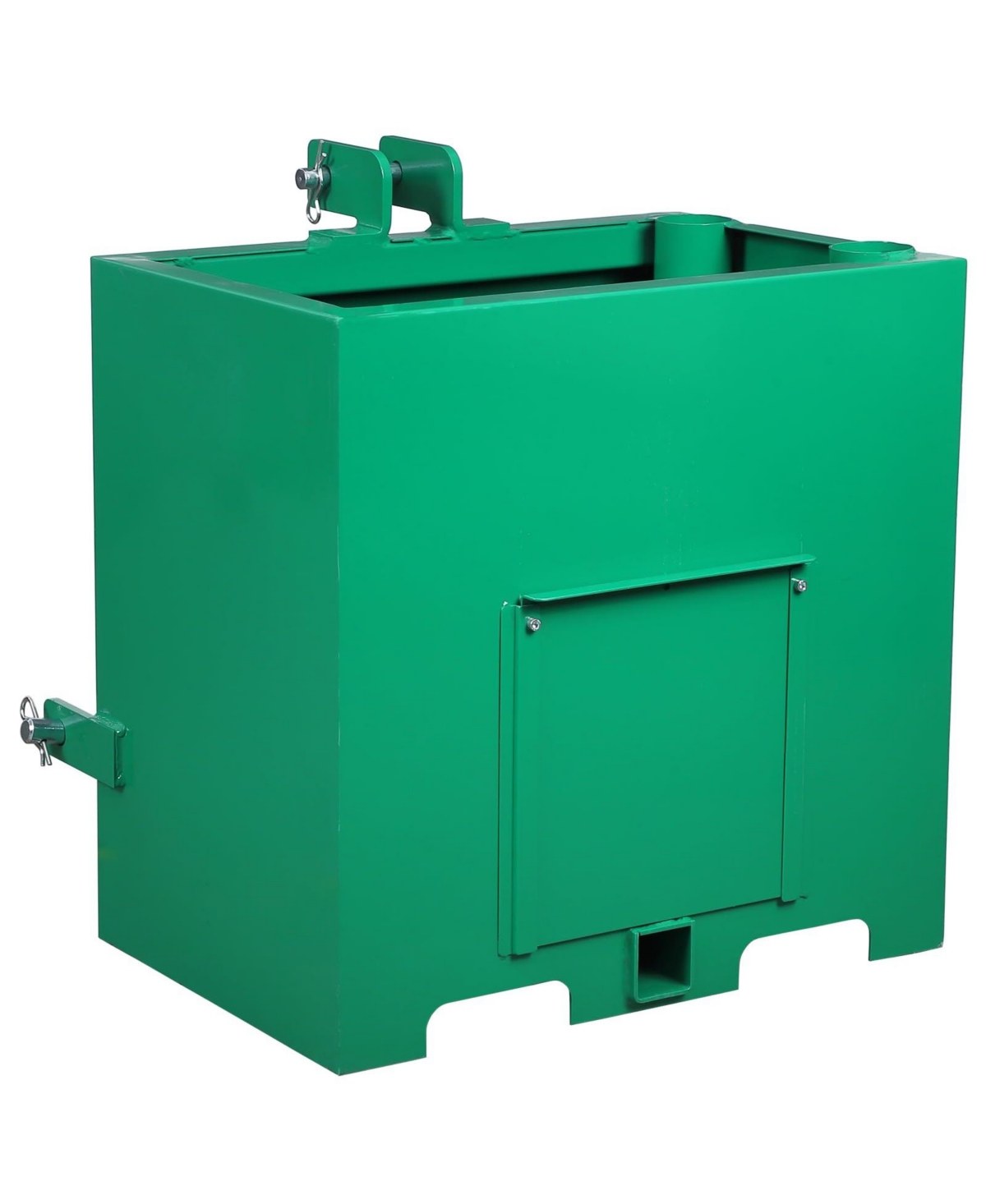 gaomon 3 Point Ballast Box Steel Tractor Attachment for Category 1 800 lb Capacity with 2 I
