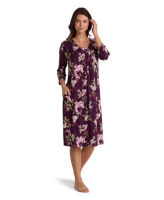 Women's Long-Sleeve Printed Long Gown