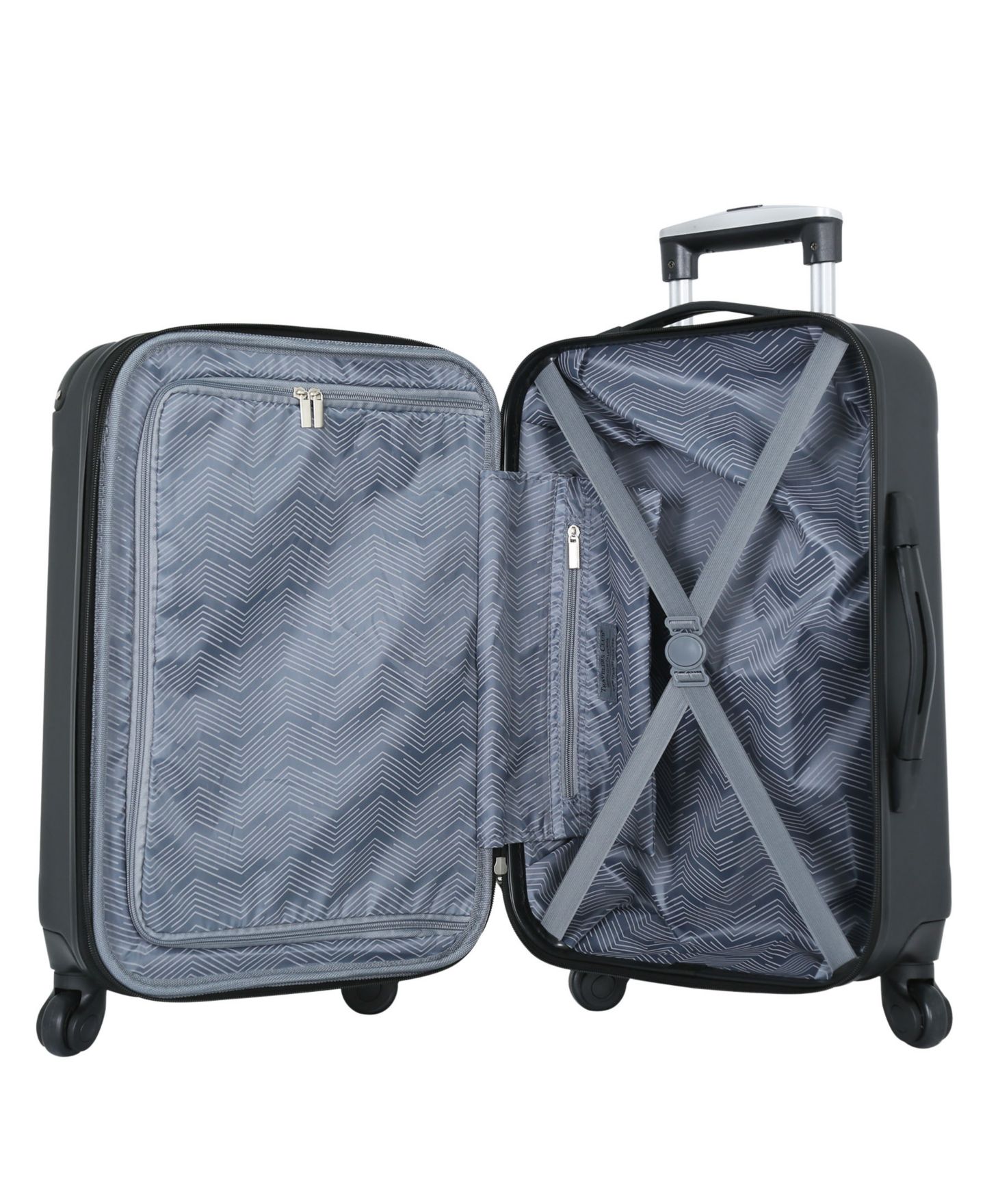 Чемодан Travelers Club Chicago Carry-On Hardside Luggage, цвет: Чёрный — фото 5