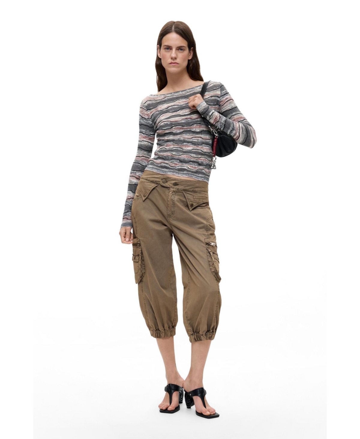 Desigual Women's Fine striped sweater