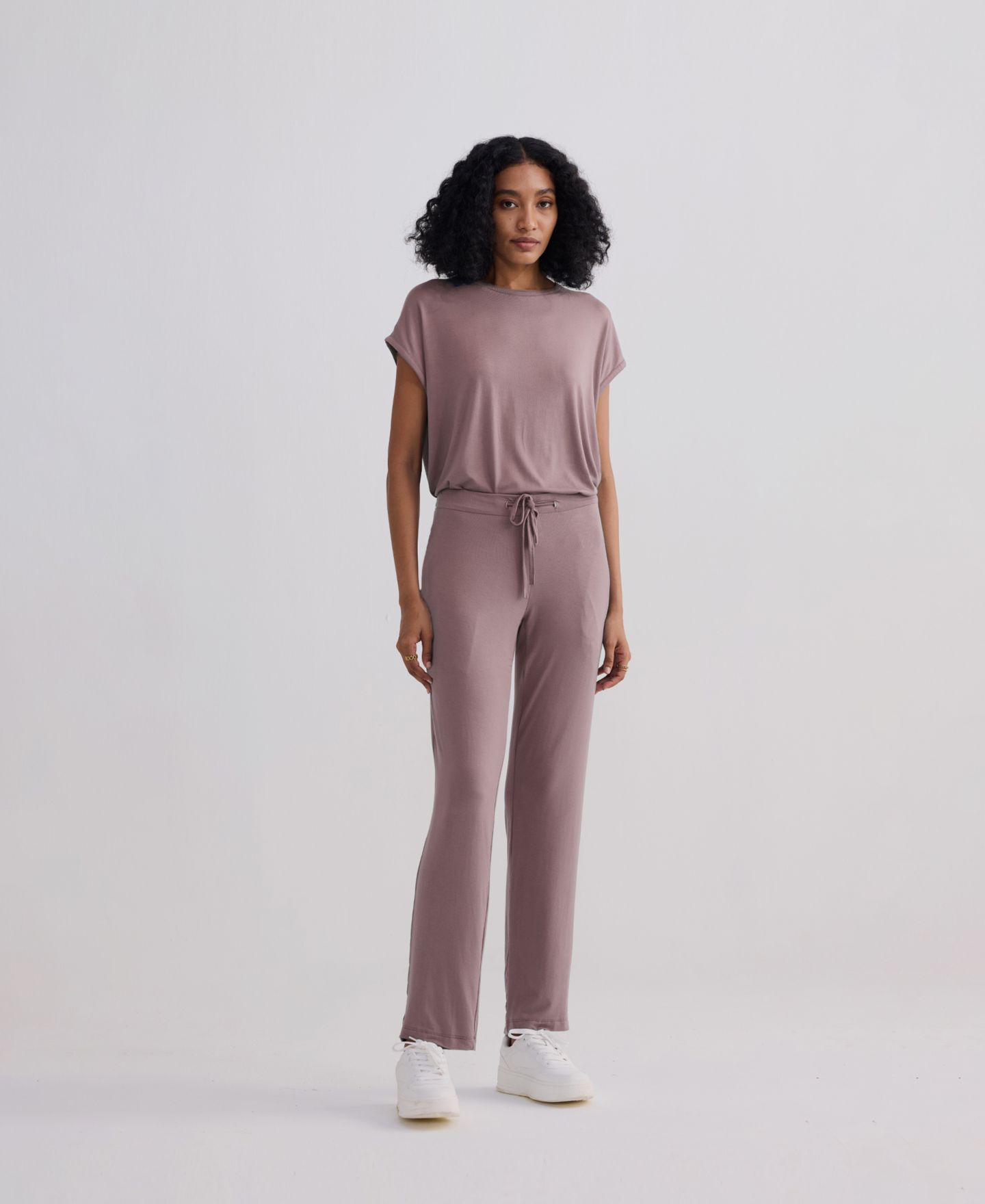 Женская футболка Reistor Relaxed in Dusty Rose, цвет: Пыльный розовый — фото 5