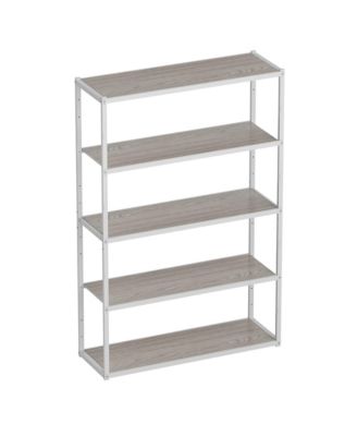 5-Shelf Heavy-Duty Adjustable Garage Storage Shelving, White (47.2 in. W x 71.1 in. H x 15.7 in. D