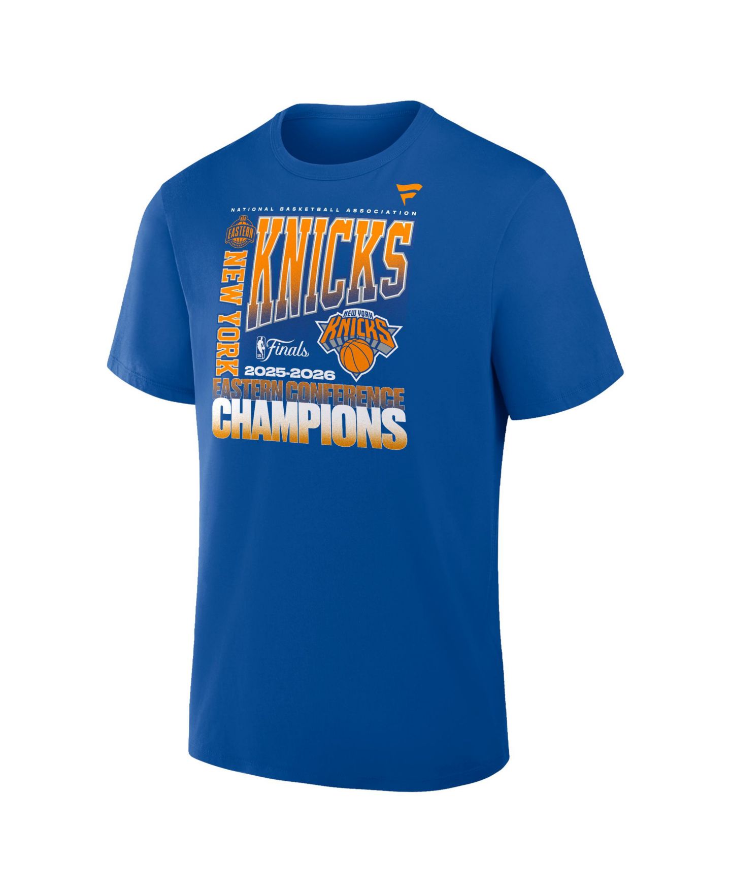 Мужская футболка Fanatics Royal New York Knicks 2026 Eastern Conference Champions Stacked Block — фото 2
