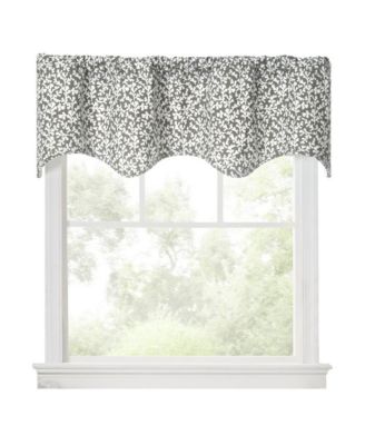 Sea Tumble 3inch  Rod Pocket  Cotton Machine Wash and Dry Scallop Valance Lined