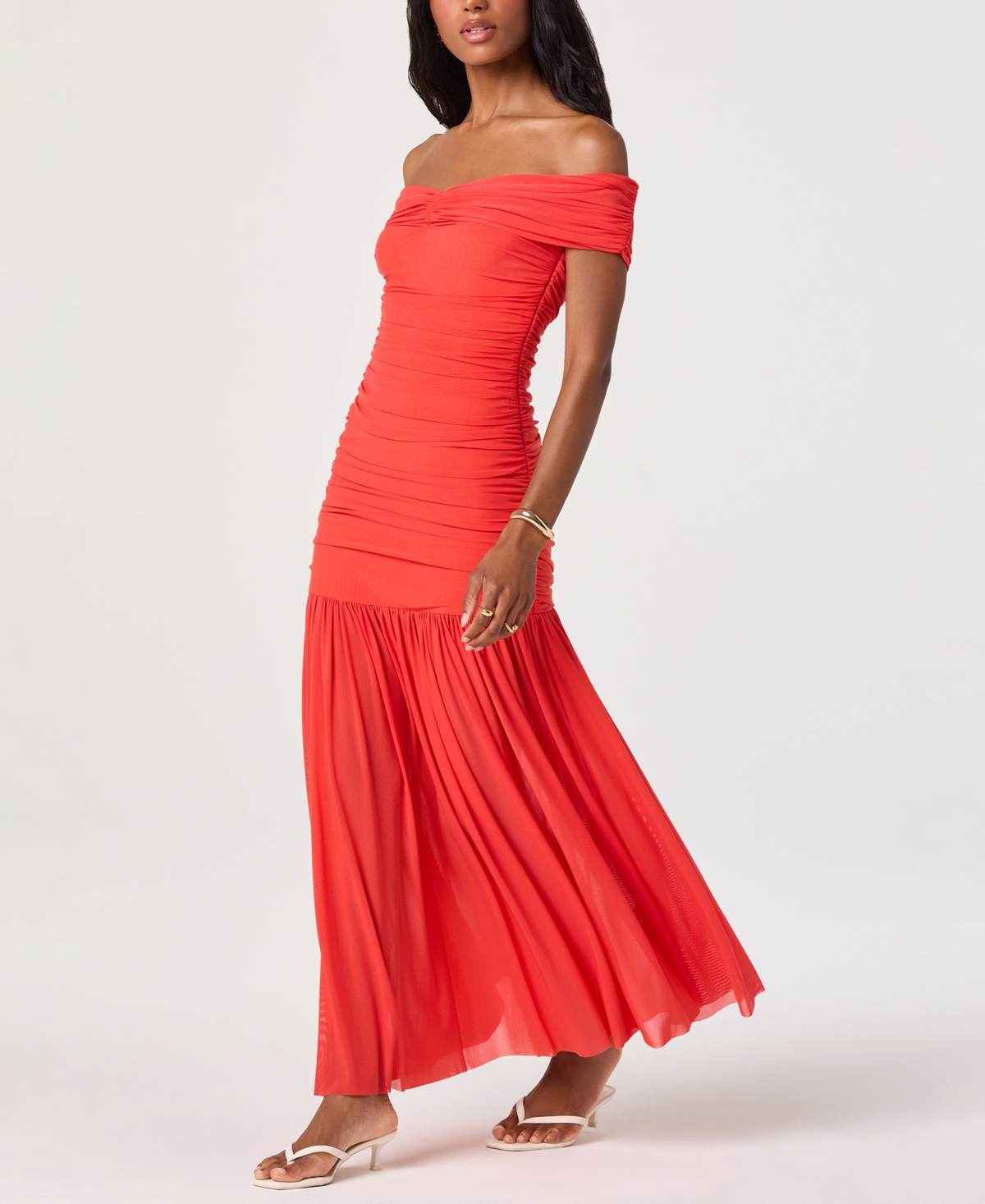 Astr the Label Women's Andreanna Off-The-Shoulder Maxi Dress