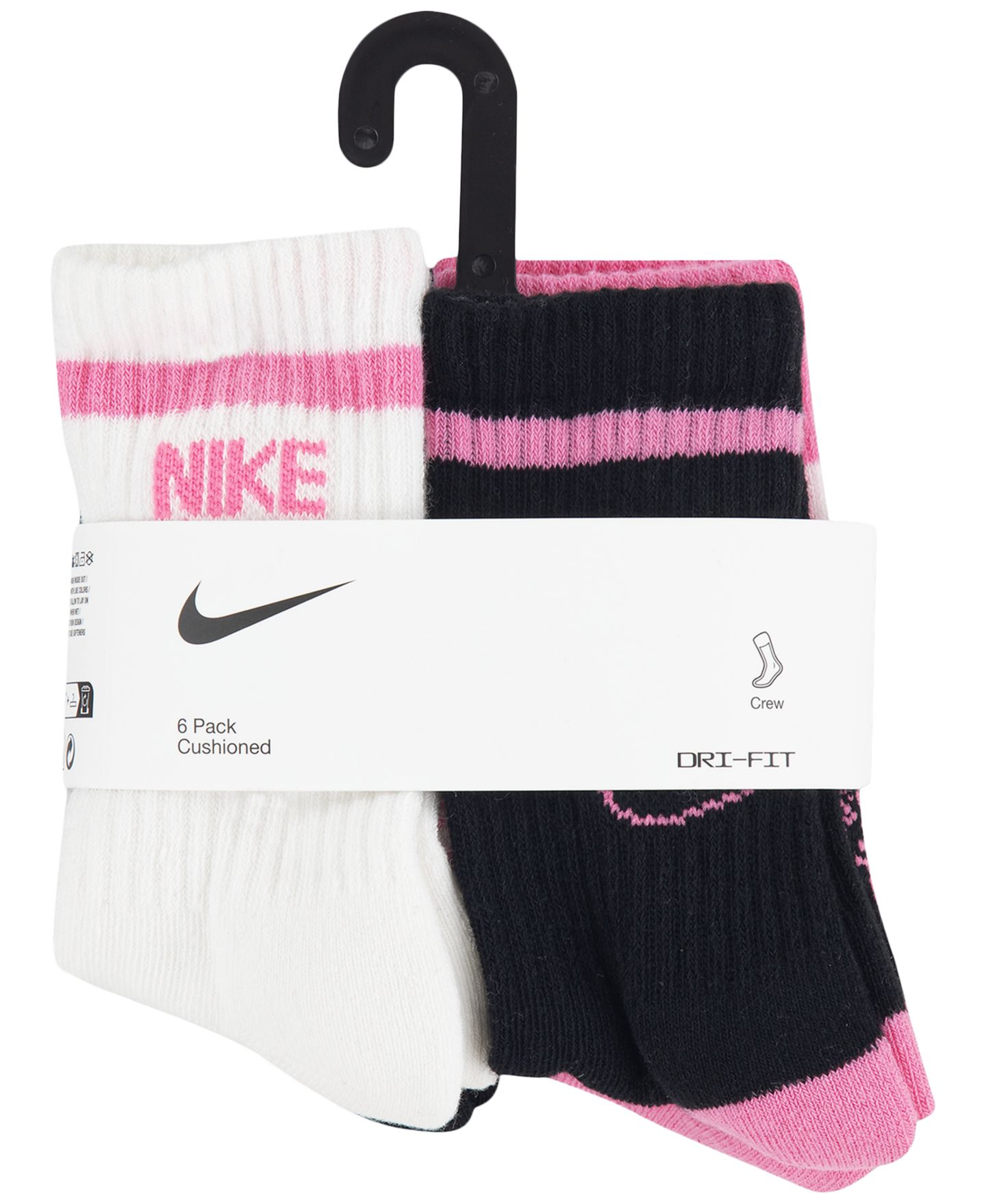Носки Retro, 6 шт. — Nike, цвет: Розовый сияющий — фото 3