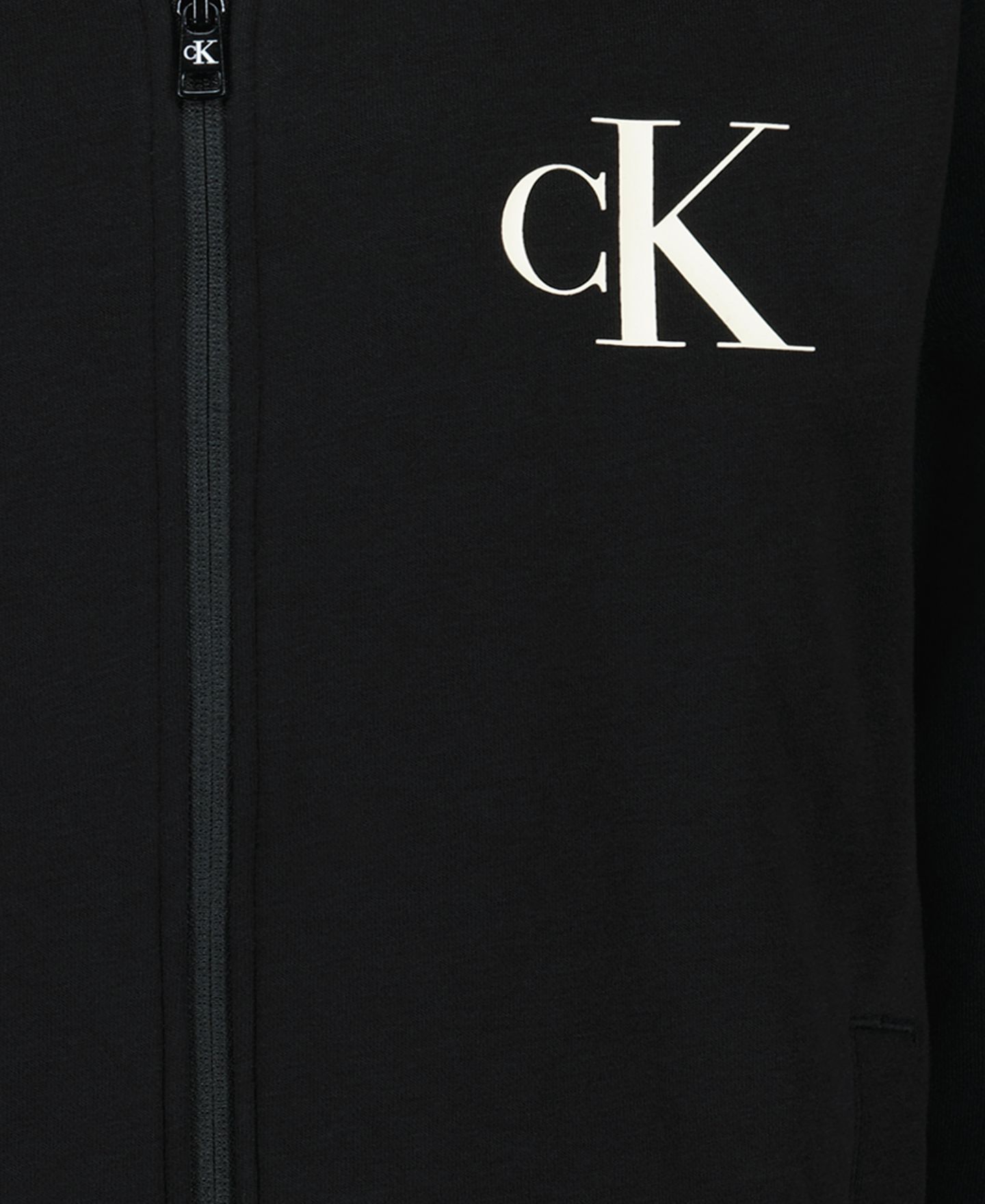 Толстовка Calvin Klein Long-Sleeve Bomber для мальчиков, цвет: Чёрный — фото 9
