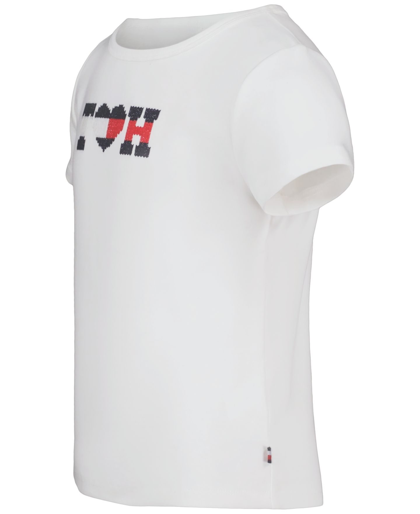 Футболка Tommy Hilfiger Embroidered Short-Sleeve для девочек, цвет: Белый — фото 6